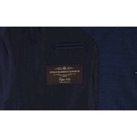 Cartier Anne Valérie Hash Mens Royal Blue 2-Btn Wool Slim Fit Blazer Jacket 46R - Picture 9 of 10